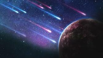 Space Meteor Wallpaper Top Background