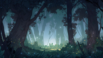 Deep Forest Aesthetic Desktop Wallpaper
