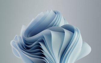 Windows 4k White Wavy Layers Wallpaper