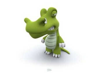 Funny 3d Cartoon Crocodile Wallpaper Characters