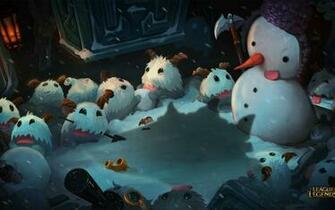 Poro League Of Legends Snowdown Wallpaper