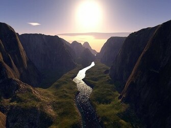 3d Valley Tropical Wallpaper Desktop