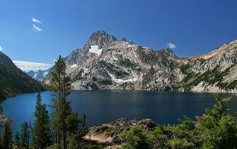 Image Usa Sawtooth Lake Mount Regan State Of Idaho Nature