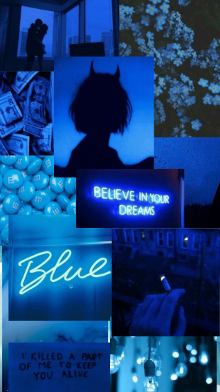 Wallpaper Blue Aesthetic