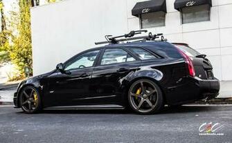 Cars Cec Tuning Wheels Cadillac Cts V Wagon Black Wallpaper