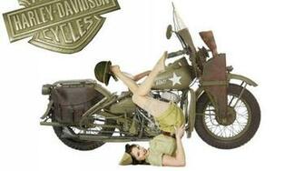 Pin Up Harley Davidson Wallpaper HD