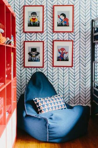 Colorful Pattern Filled Shared Boys Bedroom Hgtv