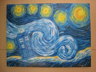Starry Night Tardis Wallpaper By