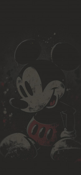 Mickey Mouse Black Wallpaper iPhone