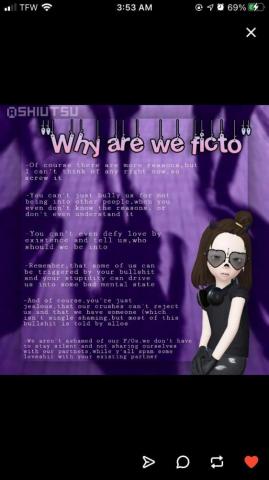 I Found This On Talking About Fictophobia Fictosexual