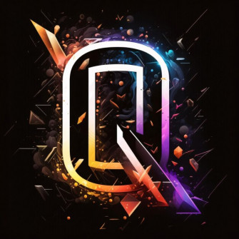 Vector Illustration Letter Q Futuristic Style Dark Background Eps Wallpaper