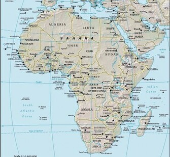 Africa Map Wallpaper HD Background Desktop