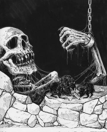 Dementia On Original Cover Art Drawing By The Amazing
