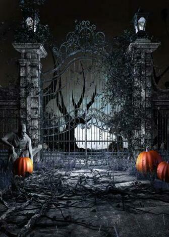 Amazon Kszut Halloween Backdrop Horrible