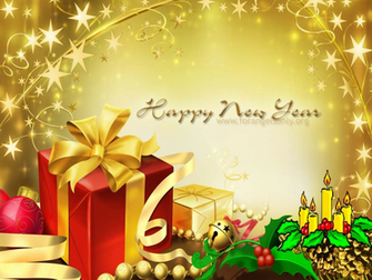 New Year Present Desktop Wallpaper