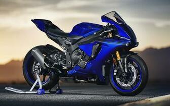 Wallpaper Yamaha Yzf R1 Blue Sports Bike New