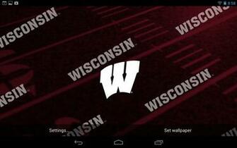 Wisconsin Badgers Live Wallpaper With Animated 3d Logo Background