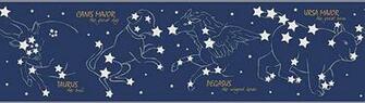 Constellations Wall Border Night Sky Stars Wallpaper Roll