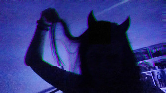 Shadow Devil Horns Aesthetic Wallpaper