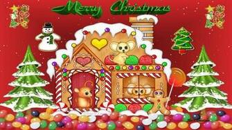 Mices Gingerbread House Wallpaper
