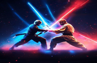 Anakin Vs Obi Wan Wallpaper