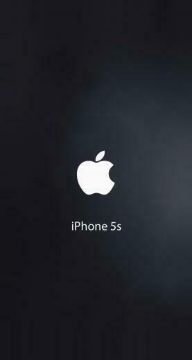 iPhone Wallpaper 5s Apple Logo Black
