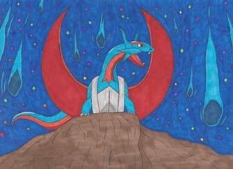 Mega Salamence Finished By Thedarkmanetric