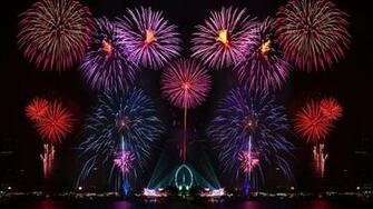 Happy New Year Years Eve Fireworks In Australia