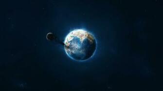 Earth And Moon Wallpaper