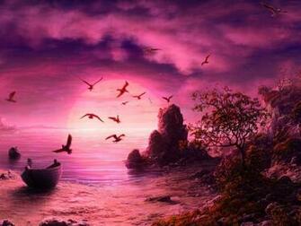 Purple Sunset Desktop Wallpaper
