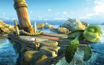 Wallpaper Turtle Cartoon Sammy Flippers Sea Desktop