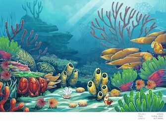 Ocean Animal Final Background From Coral Reef By Mausetta On