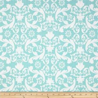 Blue Damask Print Kensington