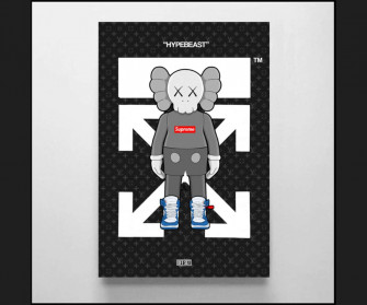 Kaws X Supreme Wallpaper