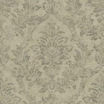 Distressed Damask Wallpaper Border Inc