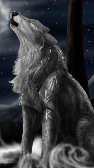 Galaxy Wolf Wallpaper For Your Desktop