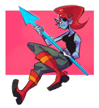 Undertale Undyne By Z0mbiraptor