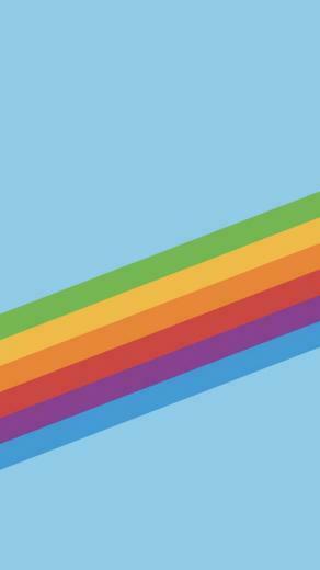 Wallpaper iPhone X Ios11 Rainbow Retina