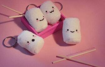 Cute Marshmallows Wallpaper By Angelabermudez