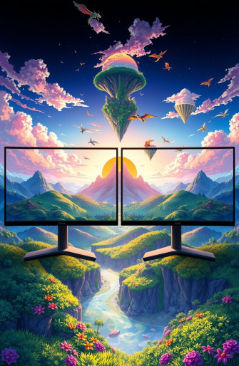 Dual Monitor Anime Wallpaper