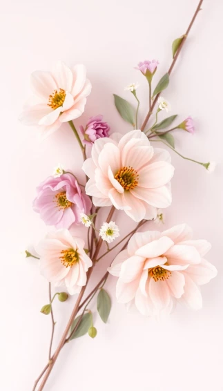 Aesthetic Flowers Simple Wallpaper