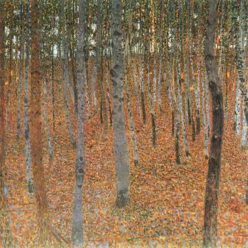 Painting Of Gustav Klimt Beech Grove Desktop Wallpaper