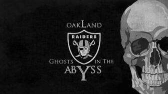 Oakland Raiders Nfl Football Dark Skull Wallpaper Background