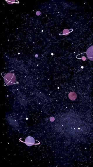 Black And Purple Aesthetic Galaxy Wallpaper