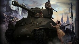 M4 Sherman Tank Wallpaper