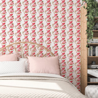 Removable Wallpaper Preppy Monkey Trendy Wall Decor For Teen