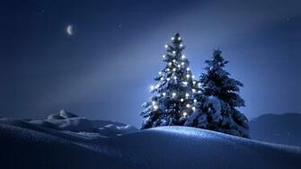 Snowy Christmas Background Image