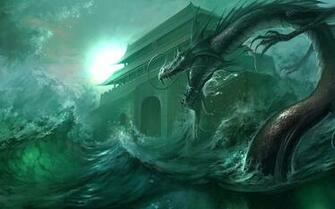 Water Dragon HD Wallpaper Wallpaperin4k Net