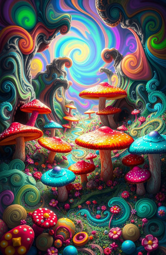 Trippy Shroom Wallpaper