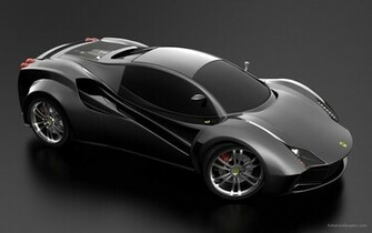 Ferrari Black Concept Wallpaper HD